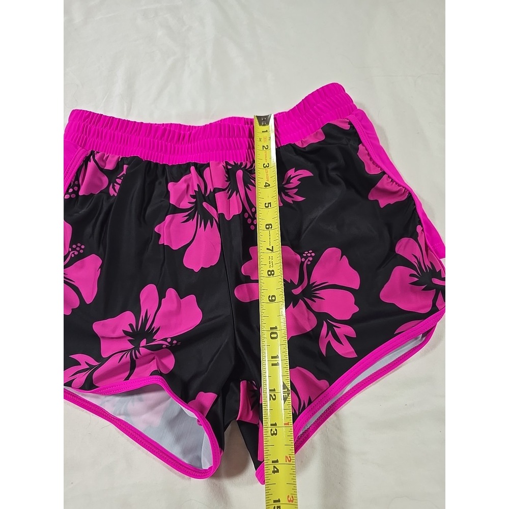 Womens Modilily‎ Contrast Binding Mid Waisted Floral Print Swim Shorts  Small - Picture 3 of 7